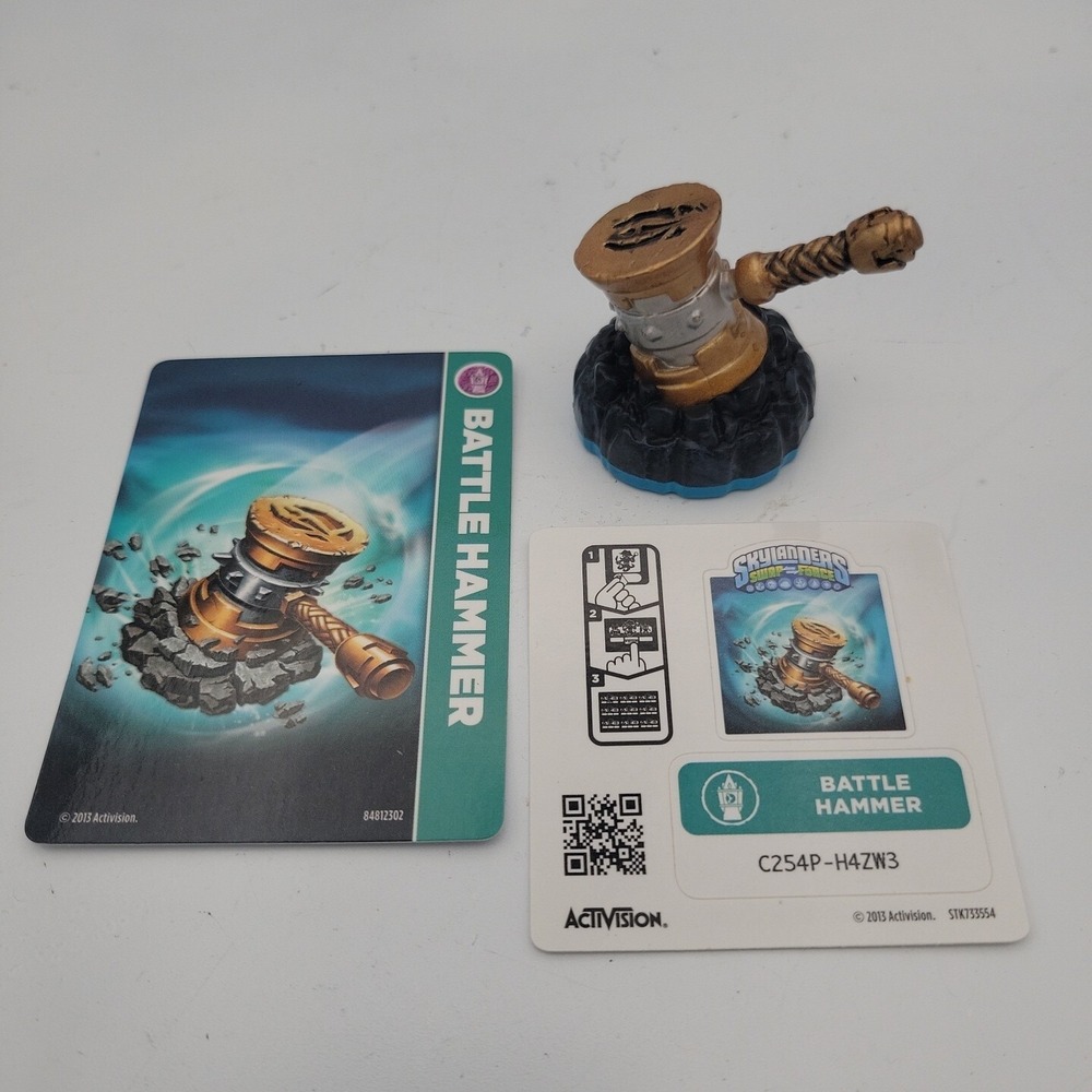 Activision Skylanders Swap Force Battle Hammer Figure Magic Item with Card
